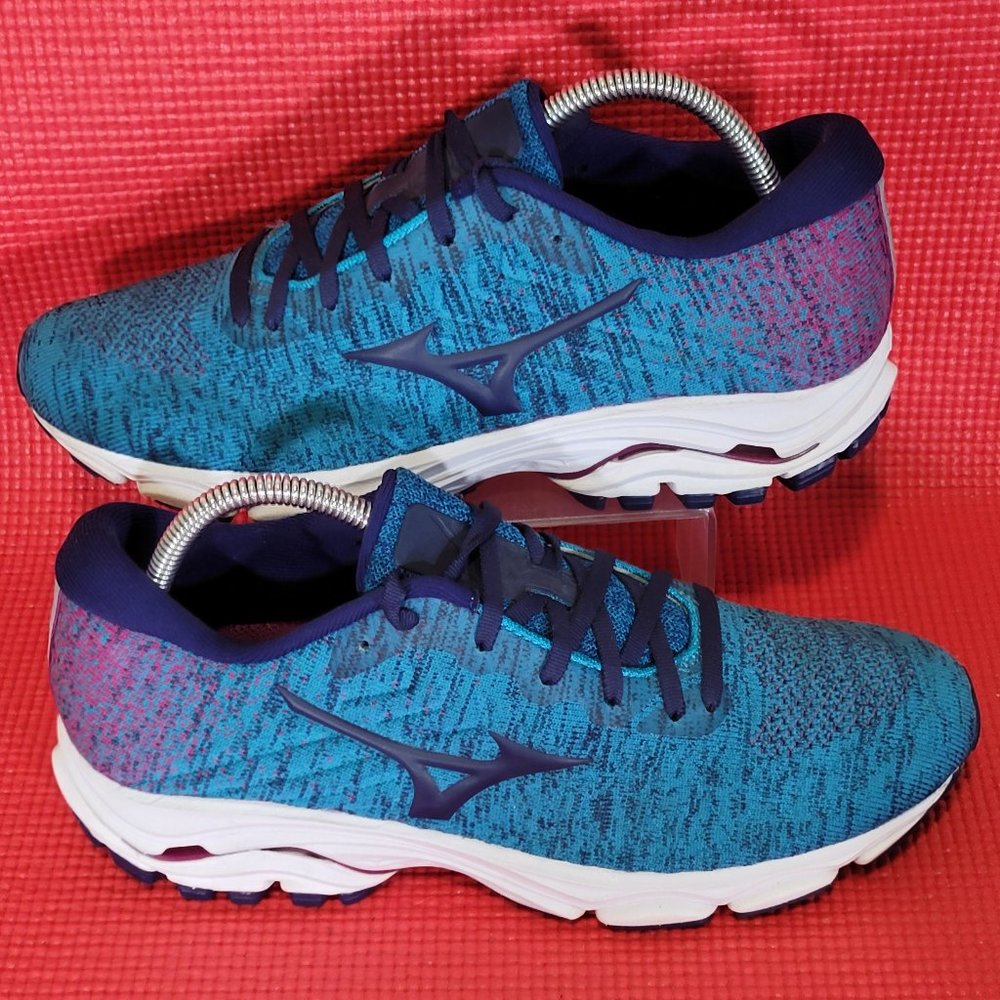 Mizuno Wave Inspire 16 Waveknit Blue/Purple Athletic Shoes - Size 10